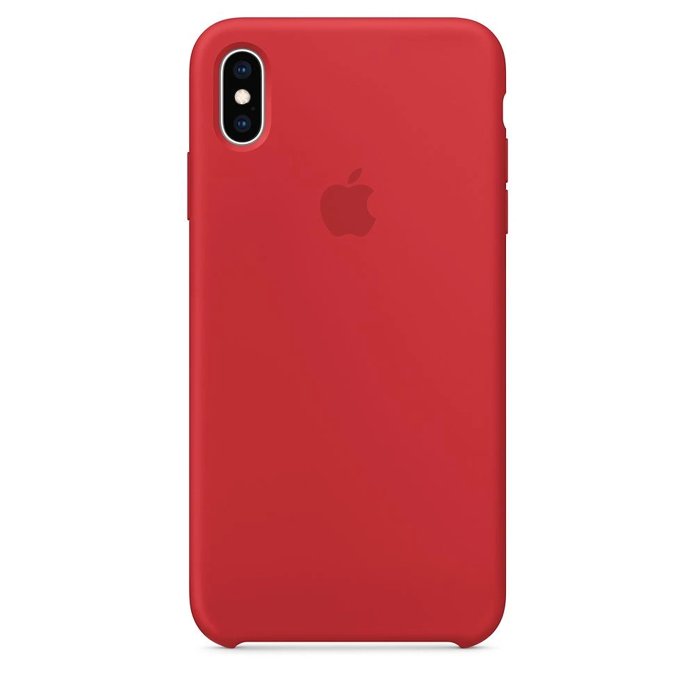 Накладка Apple iPhone Xs Max Silicone Case, красный