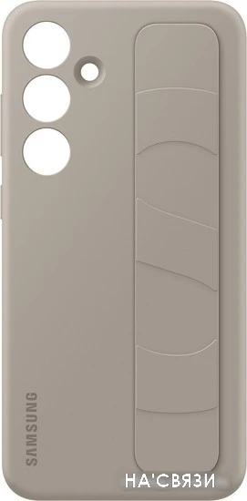 Чехол для телефона Samsung Standing Grip Case S24+ (серо-коричневый)