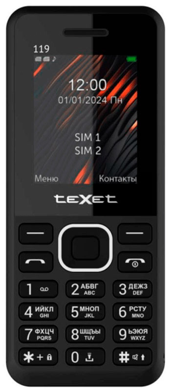 

Texet TM-119, черный