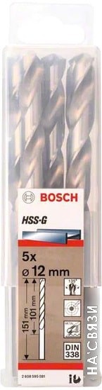 

Набор оснастки Bosch 2608595081 (5 предметов)