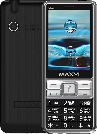 

Кнопочный телефон Maxvi X900i (черный)