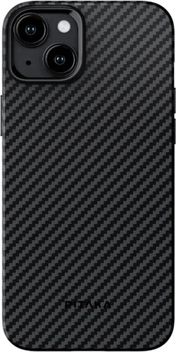 Чехол для телефона Pitaka MagEZ Case 4 для iPhone 15 (1500D twill, черный/серый)