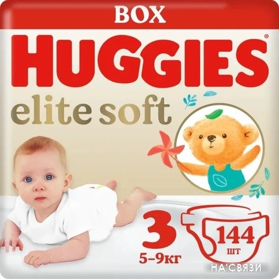 Подгузники Huggies Elite Soft Box 3 (144 шт)