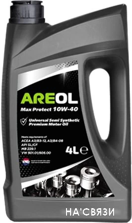 Моторное масло Areol Max Protect 10W-40 4л