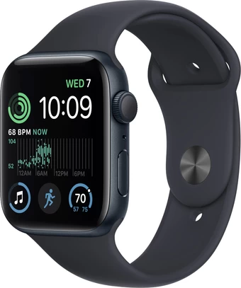 Умные часы Apple Watch SE 2 40 мм (алюминиевый корпус, полуночный/полуночный, спортивный силиконовый ремешок S/M) в интернет-магазине НА'СВЯЗИ