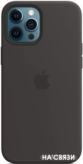Чехол Apple MagSafe Silicone Case для iPhone 12 Pro Max (черный)