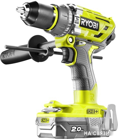 

Дрель-шуруповерт Ryobi R18PD7-220B 5133004295 (с 2-мя АКБ, кейс)