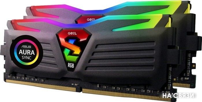 

Оперативная память GeIL Super Luce RGB SYNC 2x8GB DDR4 PC4-25600 GLS416GB3200C16ADC