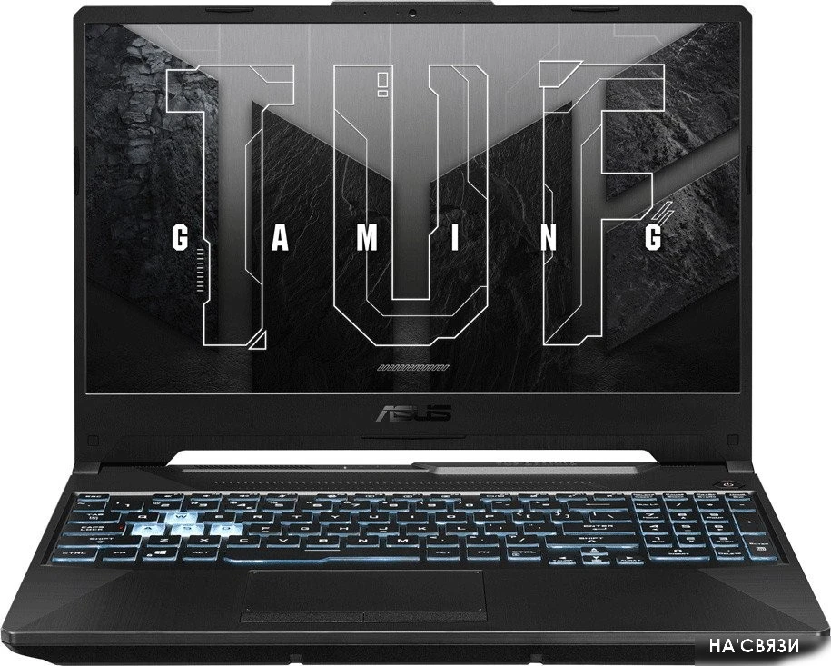 Игровой ноутбук ASUS TUF Gaming A15 FA506NFR-HN021 + мышь беспроводная Gembird MUSW-625-1 (зеленый)