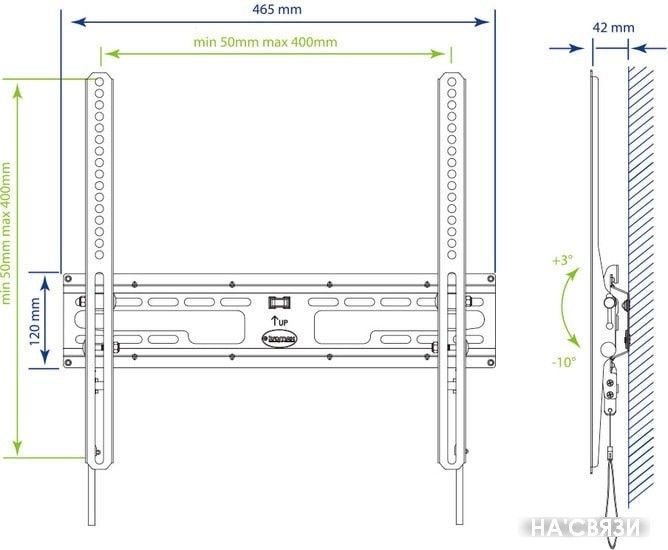 

Кронштейн Kromax FLAT-4