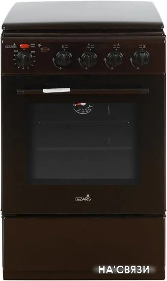 Кухонная плита CEZARIS ПГЭ 1000-06 К (коричневый)