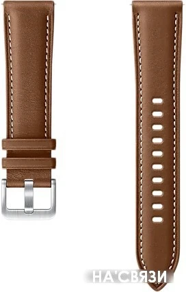 Ремешок Samsung кожаный для Samsung Galaxy Watch3 41мм (бронзовый)