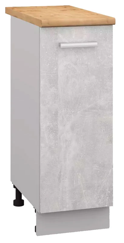 Шкаф нижний со столешницей и полкой СпадарДрэва COMBI НШ30 (серый бетон)