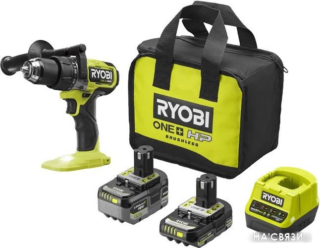 

Ударная дрель-шуруповерт Ryobi RPD18X-2C52S 5133005527 (с 2-мя АКБ 2 Ач+5 Ач, сумка)