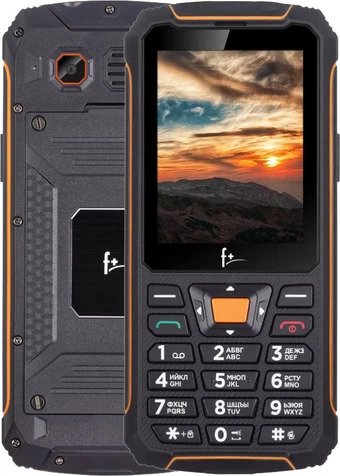 Мобильный телефон F+ R280C (черный/оранжевый) в интернет-магазине НА'СВЯЗИ