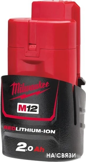 Аккумулятор Milwaukee M12 M12B2 4932430064 (12В/2 Ач)