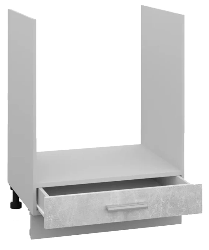 Шкаф под духовку с ящиком СпадарДрэва COMBI НШ60д (серый бетон)