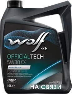 Моторное масло Wolf Official Tech 5W-30 C4 5л