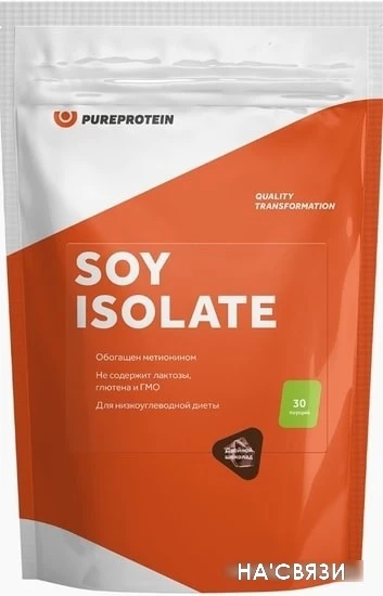 Pureprotein Soy Isolate (900 г, натуральный вкус)