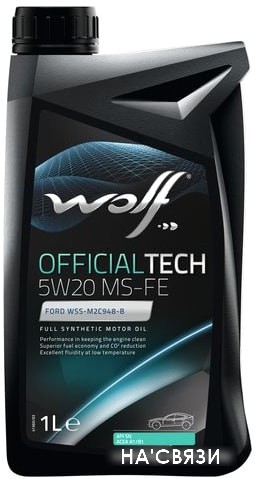 

Моторное масло Wolf OfficialTech 5W-20 MS-FE 1л