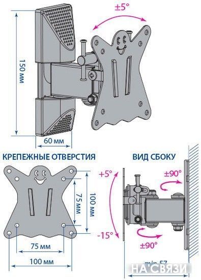 

Кронштейн Kromax CASPER-102