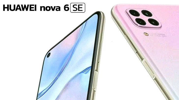 Huawei Nova 6 SE появился на качественных рендерах с вырезом в экране и камерой, как у iPhone 11