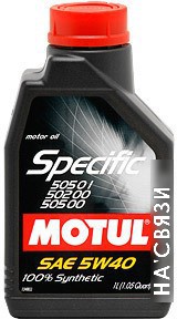 

Моторное масло Motul Specific 505 01 502 00 505 00 5W-40 1л