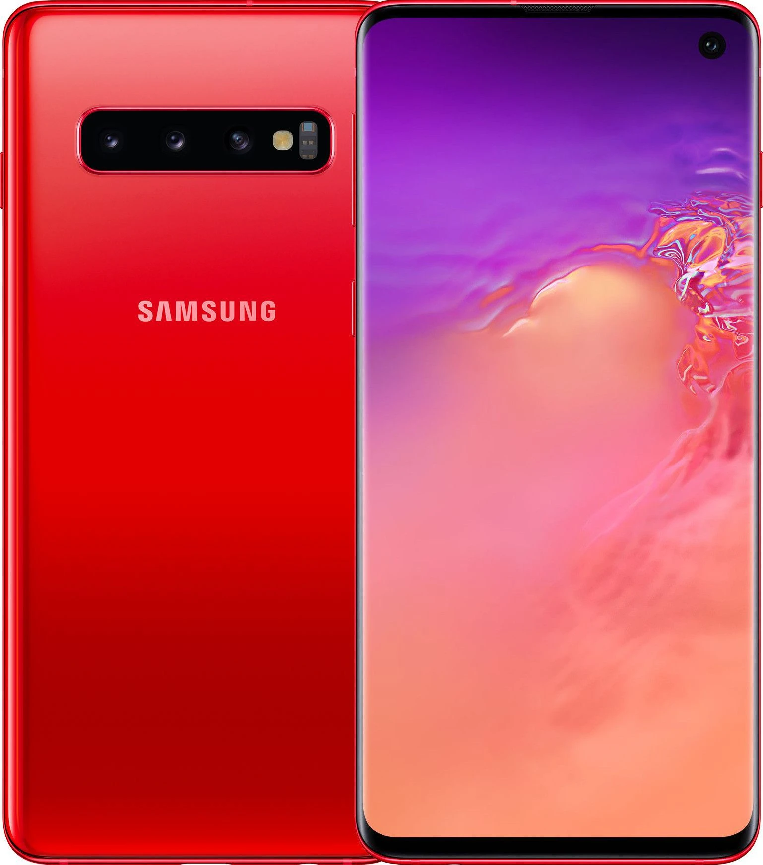 Samsung Galaxy S10 SM-G973F 128Gb, (гранат),Б/У.