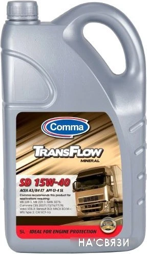 Моторное масло Comma TransFlow SD 15W-40 5л