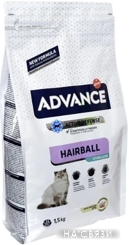 Корм для кошек Advance Sterilized Hairball 1.5 кг