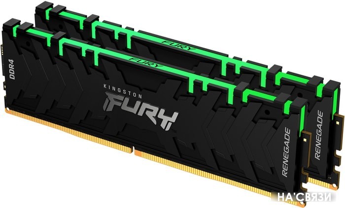 

Оперативная память Kingston FURY Renegade RGB 2x8GB DDR4 PC4-32000 KF440C19RBAK2/16