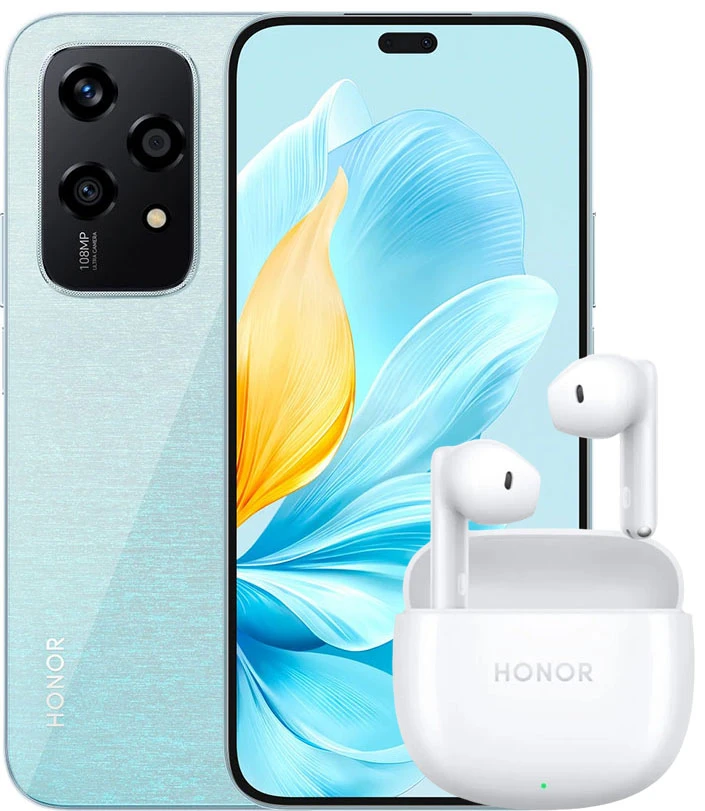 Смартфон HONOR 200 Lite 8GB/256GB международная версия (мерцающий голубой)