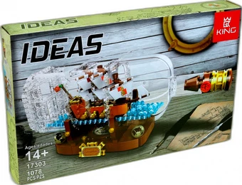 Конструктор King Ideas 17303 Корабль в бутылке
