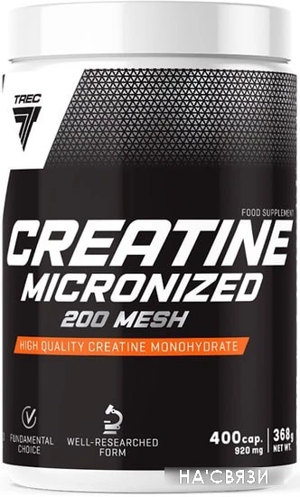 Моногидрат креатина Trec Nutrition Creatine Micronized 200 mesh (400 капсул)