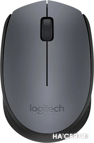 Мышь Logitech M170 Wireless Mouse Gray/Black [910-004642]