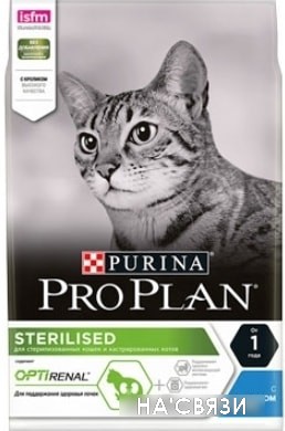 

Сухой корм для кошек Pro Plan Sterilised Adult Optirenal с кроликом 10 кг