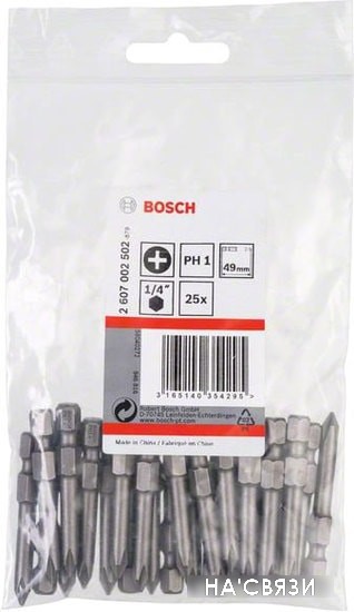 

Набор бит Bosch 2607002502 (25 предметов)