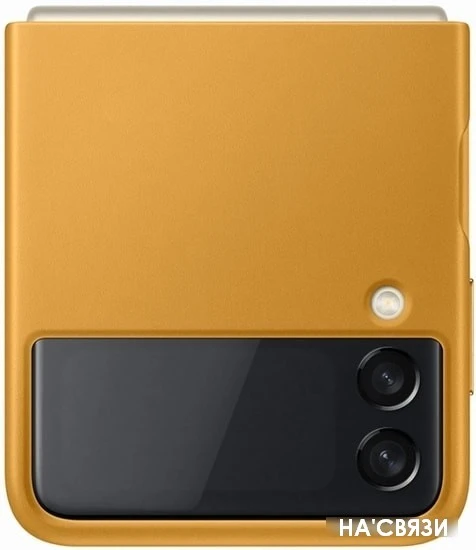 Чехол для телефона Samsung Leather Cover для Samsung Galaxy Z Flip3 (коричневый)