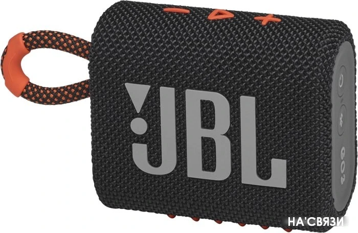 Беспроводная колонка JBL Go 3 (черный/оранжевый) в интернет-магазине НА'СВЯЗИ