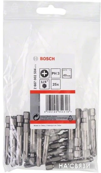 Набор бит Bosch 2607002504 (25 предметов)