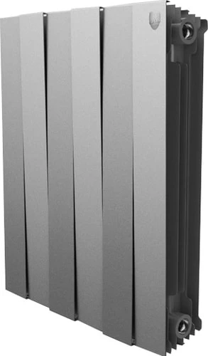 Биметаллический радиатор Royal Thermo PianoForte 500 Silver Satin (8 секций)