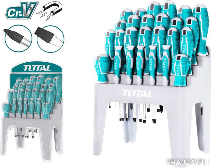 

Набор отверток Total THT250626 (26 предметов)
