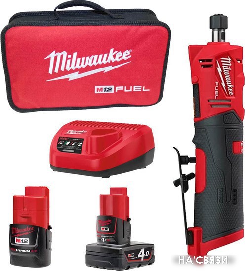 

Прямошлифовальная машина Milwaukee M12 Fuel FDGS-422B 4933471436 (с 2-мя АКБ 2 Ah, 4 Ah)