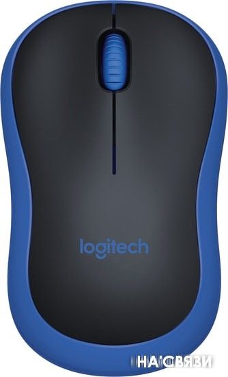 

Мышь Logitech M185 (черный/синий)