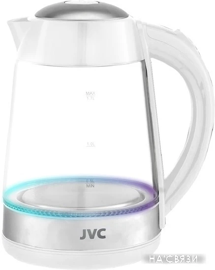Электрический чайник JVC JK-KE1705 (белый/серебристый) в интернет-магазине НА'СВЯЗИ