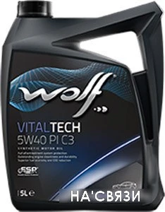 Моторное масло Wolf Vital Tech 5W-40 PI C3 4л