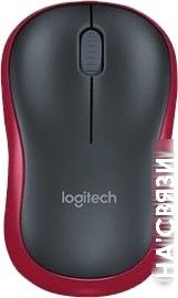 

Мышь Logitech M185 (черный/красный)