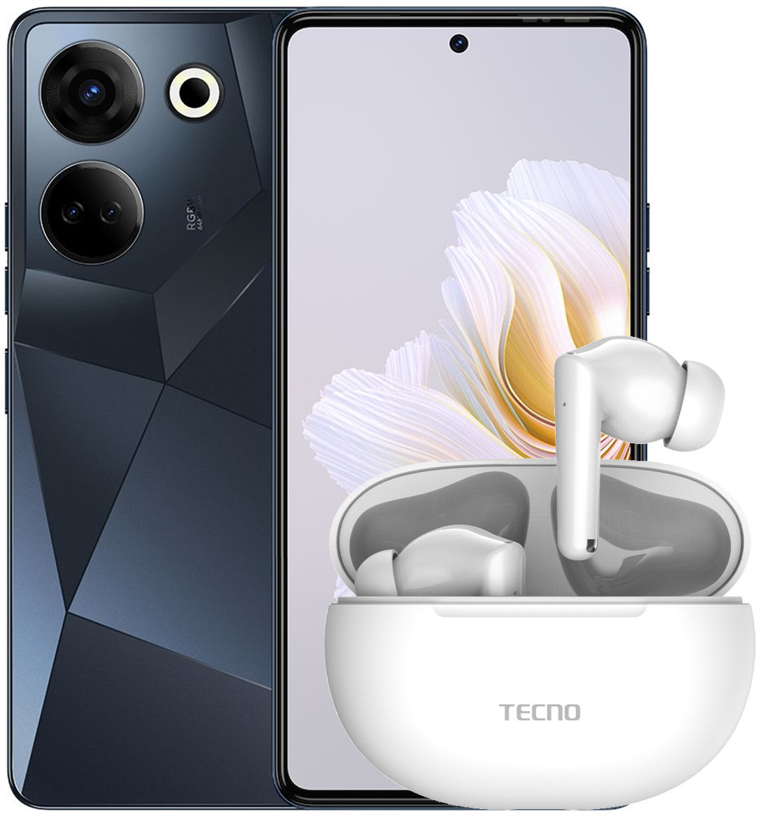 Купить смартфон tecno camon 20 pro 8gb/256gb (черный) | В рассрочку 0% |  Доставка