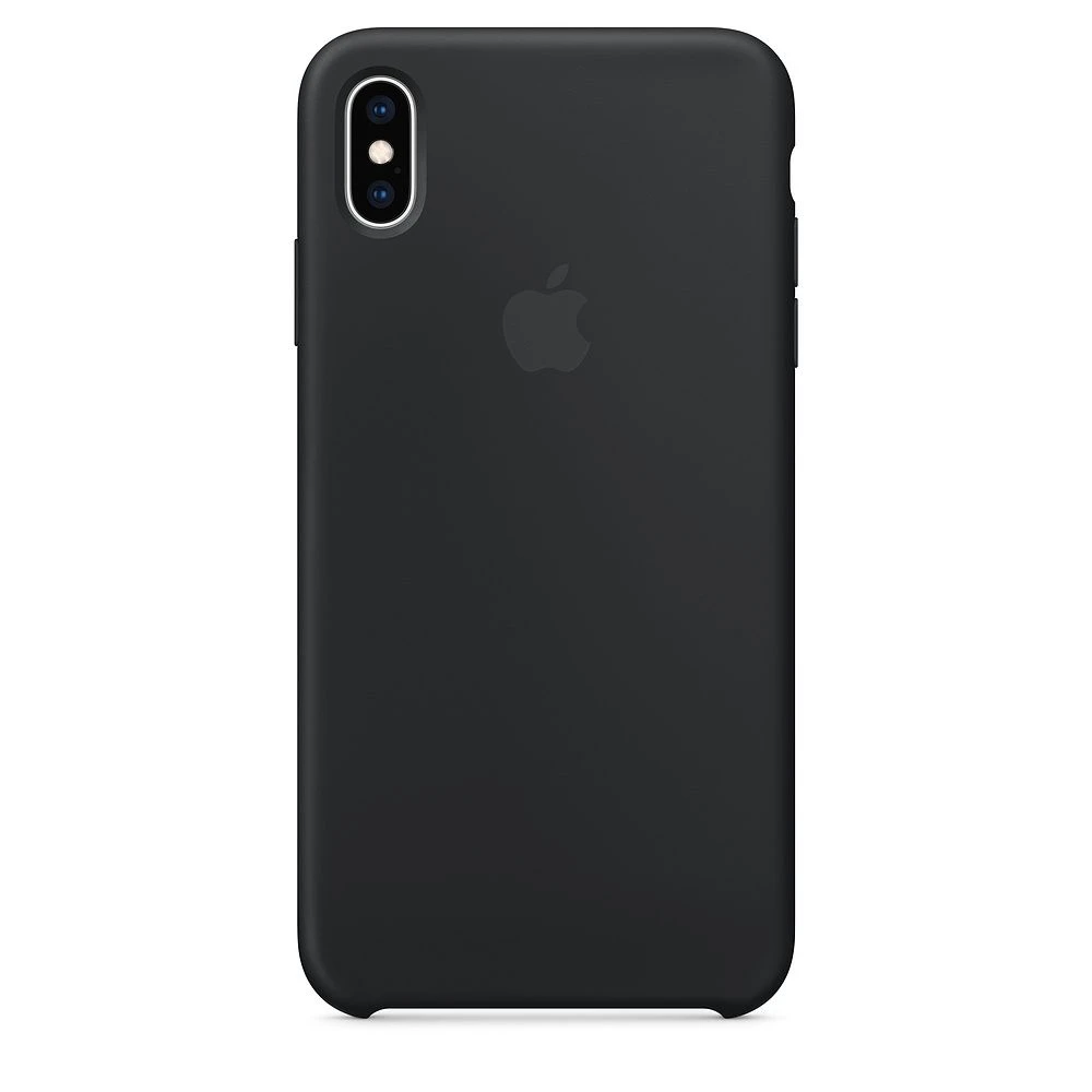 Накладка Apple iPhone Xs Max Silicone Case, черный