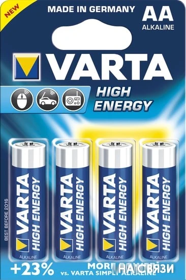 Батарейки Varta High Energy AA 4 шт.